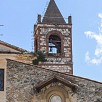 Particolare del campanile della chiesa di san nicola - Roccagiovine (Lazio)